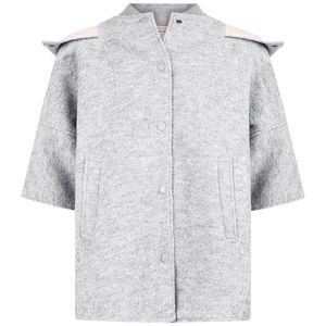 Stella McCartney KIDS Grey Wool Cape Coat